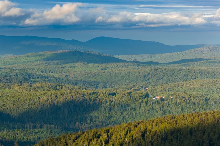 D'immenses forêts de pins et des lacs glaciaires s'étendent à travers le parc national de Šumava en République tchèque, souvent appelé le « toit vert de l'Europe » et l'un des meilleurs parcs nationaux de République tchèque présentés dans le guide de Photobox.