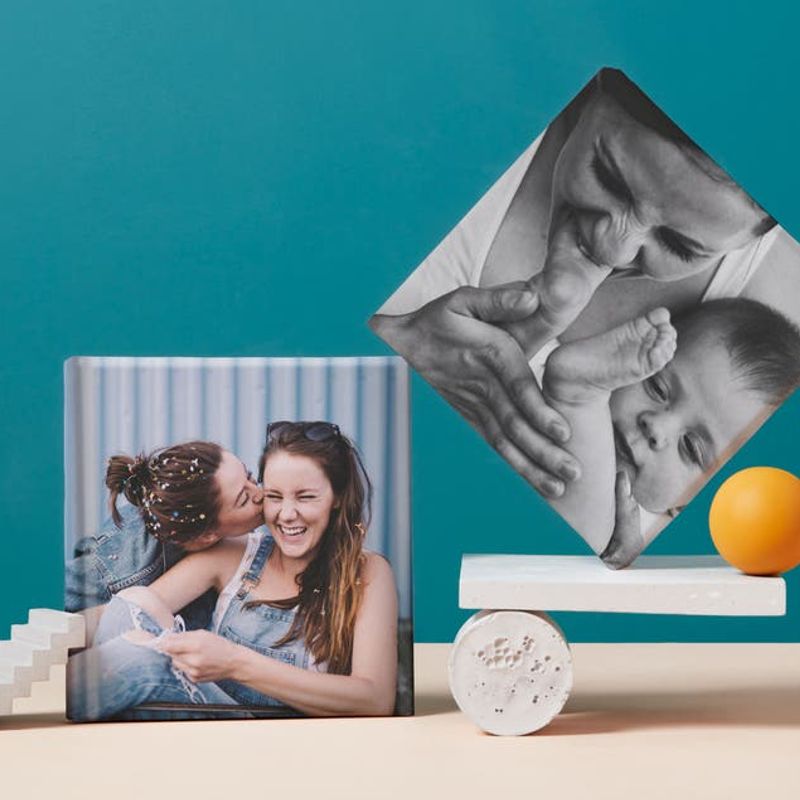 Décoration Bureau Personnalisée WERWAES - Photo En Acrylique 2D - Cadeau Personnalisé Famille Couple