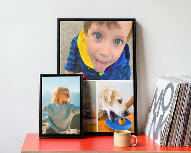 Sélection de déco photo présentant des pêle-mêle et des photos simples