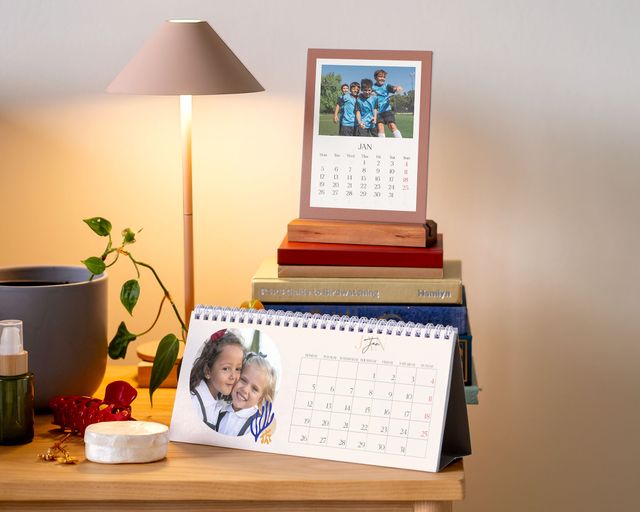 Calendrier de bureau personnalisé comme cadeau pour professeur·e à afficher et chérir