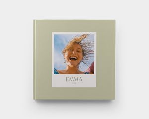Livre photo carré XL avec couverture couleur vert doux