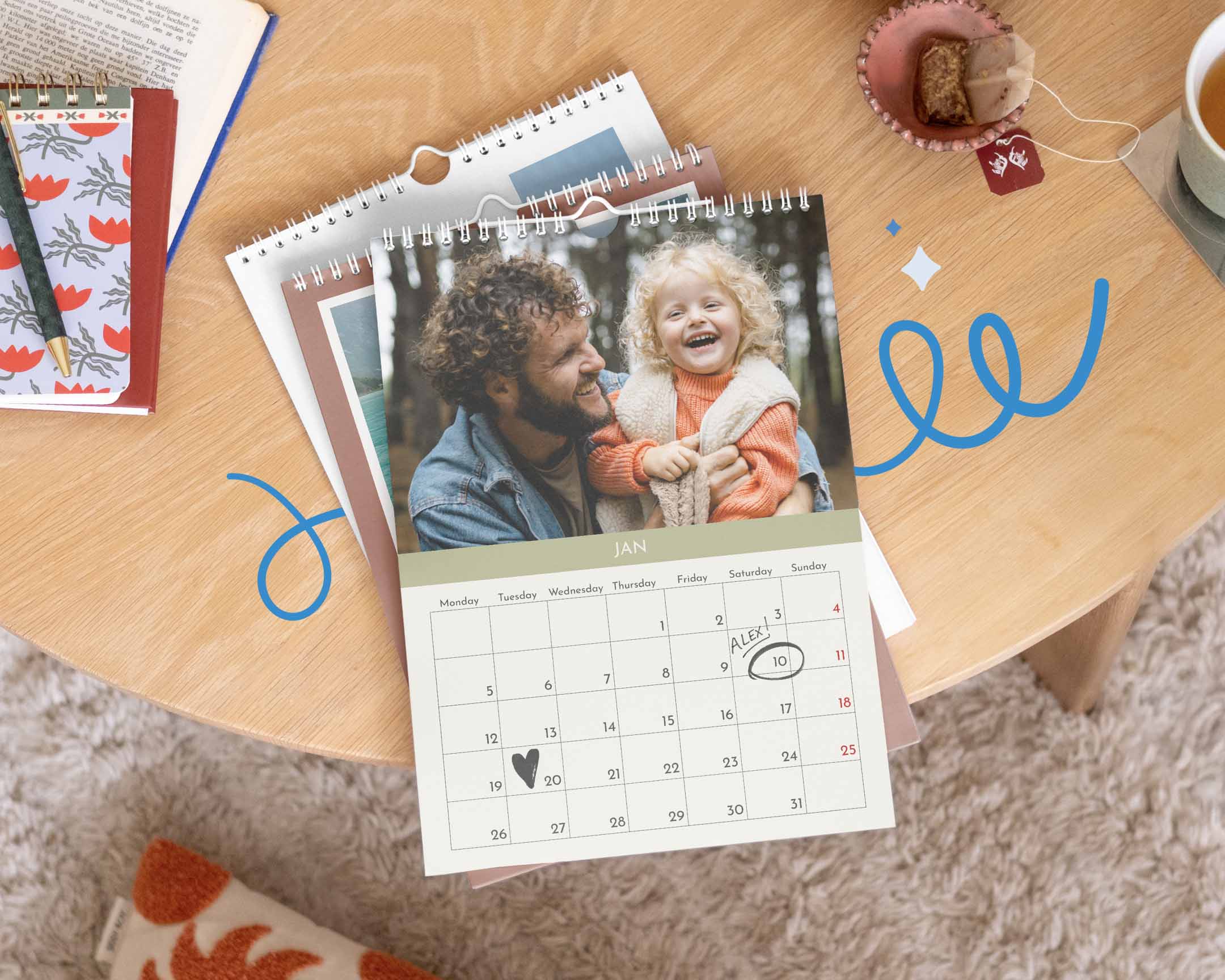 Calendriers : une année de souvenirs à savourer page après page