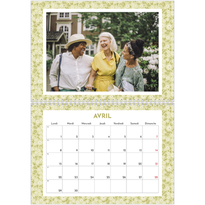Calendrier photo A4 double (30 x 40 cm) — En floraison [Avril]