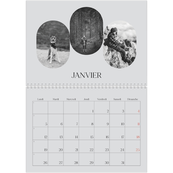 Calendrier photo A4 double — Sur la route
