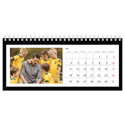 Calendrier de bureau — Cadre noir [couverture]