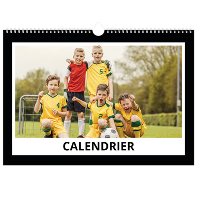 Calendrier photo A3 — Cadre noir [couverture]