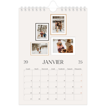 Calendrier photo A5 — Galerie de mur photo