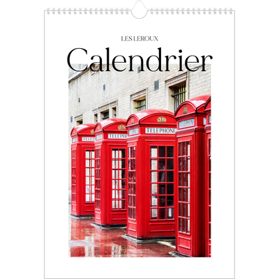 A3 Calendrier annuel — Mon carnet de voyage [couverture]