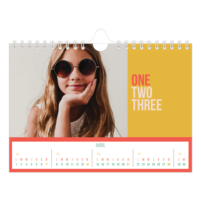 Calendrier photo A5 — Fun et moderne [Avril]