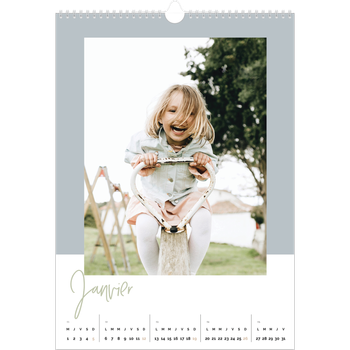 Calendrier photo A3 — Palette naturelle