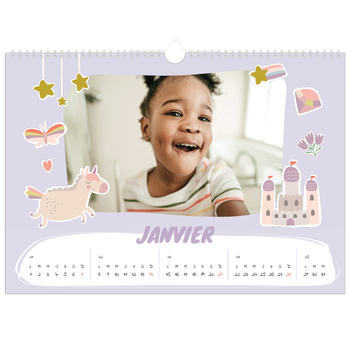 Calendrier photo A3 — Licorne magique