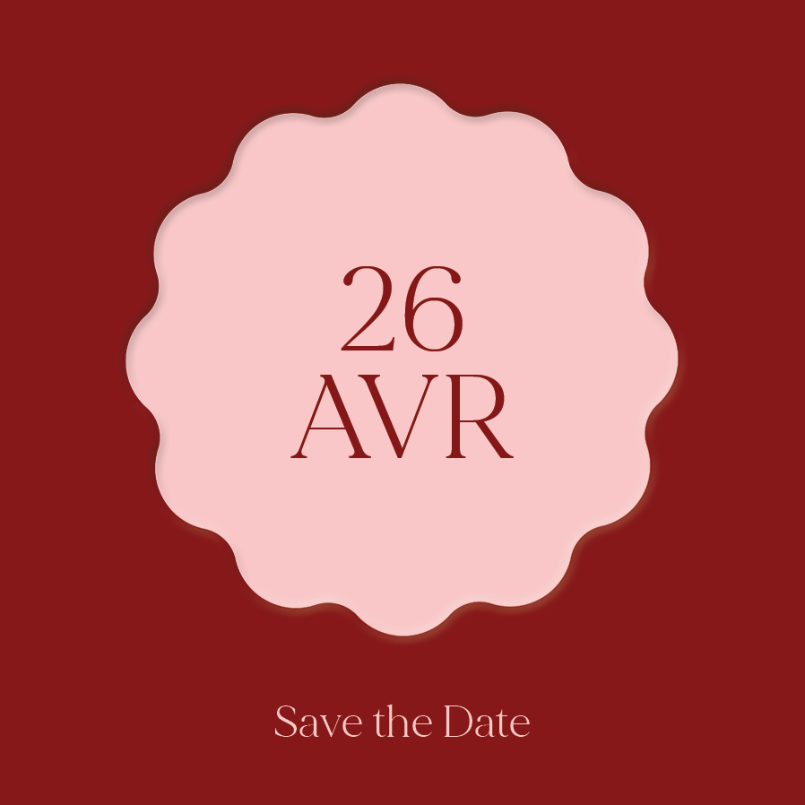 Save the date — Des vœux vibrants