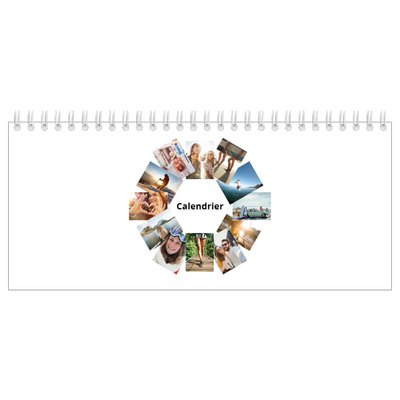 Calendrier de bureau — Diaporama asymétrique [couverture]