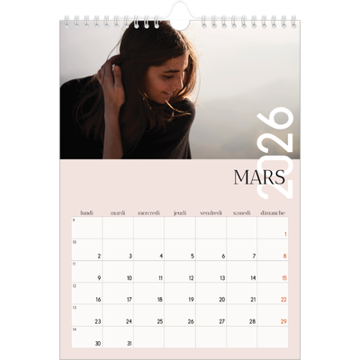 Calendrier photo A4 (20 x 30 cm) — Superposition [Mars]