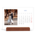 Calendrier de bureau support bois - paysage   — Classique cobalt [Mars]
