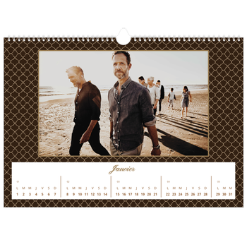 Calendrier photo A3 — Noir et blanc vintage