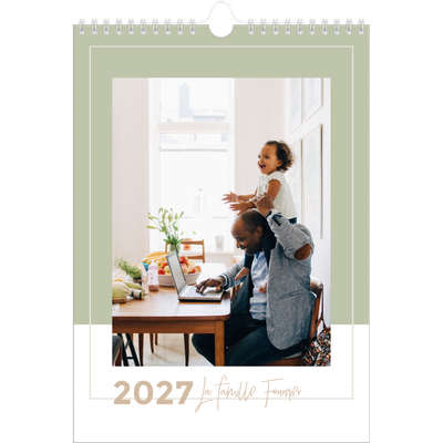 Calendrier familial A4 — Agenda palette naturelle - Famille de 4 [couverture]