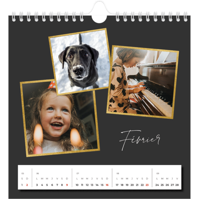 Calendriers annuels carré — Tellement de souvenirs [Février]