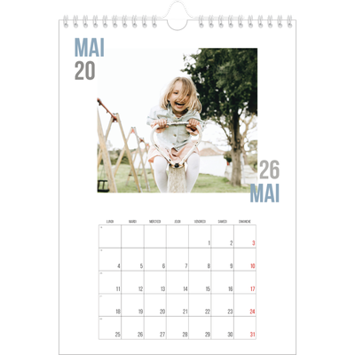 Calendrier photo A4 (20 x 30 cm) — Type de couple [couverture]