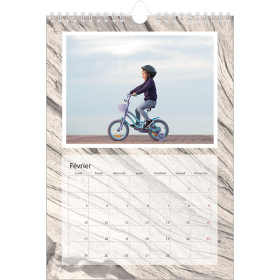 Calendrier photo A4 (20 x 30 cm) — Bois à l'état pur [Février]