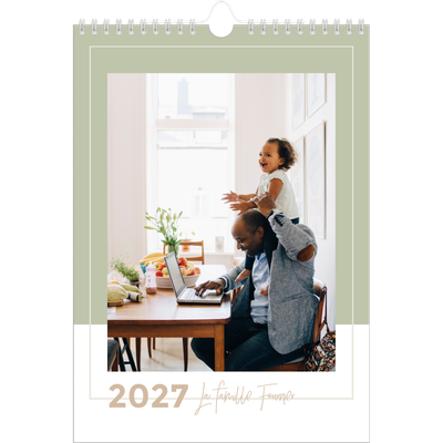 Calendrier familial A4 — Agenda palette naturelle - Famille de 3 [couverture]