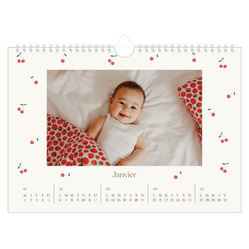 Calendrier photo A4 — Cerise sur le bonheur
