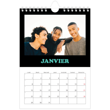 Calendrier photo A5 — Fun Typo