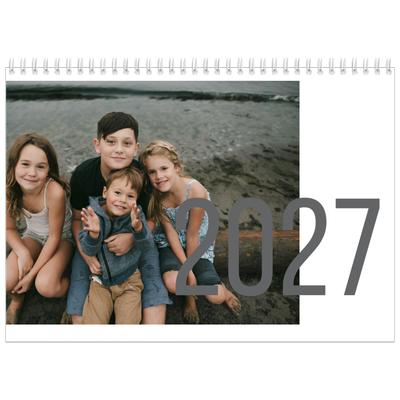 Calendrier photo A4 double (30 x 40 cm) — Numéros mensuels [couverture]