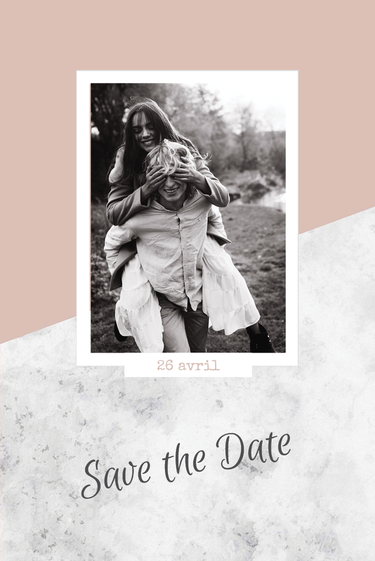 Save the date — Bloc de marbre