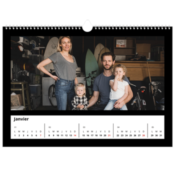 Calendrier photo A3 — Bodures noires