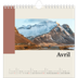 Calendriers annuels carré — Vues du monde [Avril]