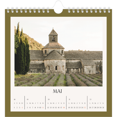 Calendriers annuels carré — Couleurs classiques [couverture]