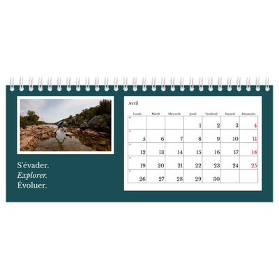 Calendrier de bureau — Terre éditoriale [Avril]