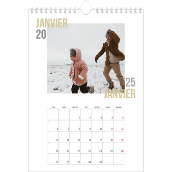 Calendrier photo A4 — Type de couple