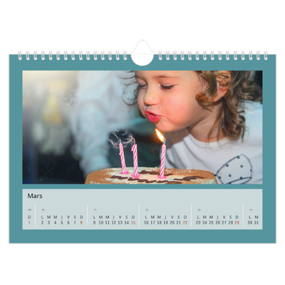 Calendrier photo A4 — Un monde en couleur [Mars]