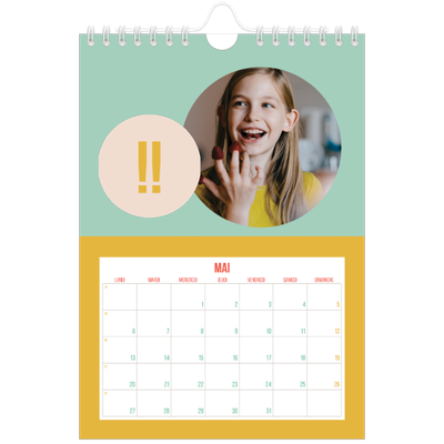 Calendrier photo A5 — Fun et moderne [couverture]