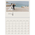 Calendrier photo A4 double (30 x 40 cm) — Initiales fleuries [Janvier]