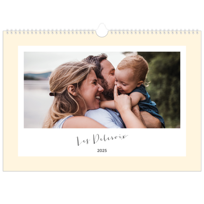 Calendrier photo A3 — Agenda moderne - Famille de 3 [couverture]