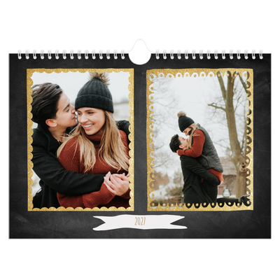 Calendrier photo A4 — Paillete et ardoise [couverture]
