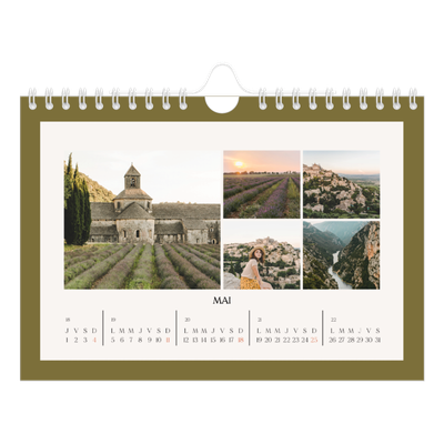 Calendrier photo A5 — Couleurs classiques [couverture]