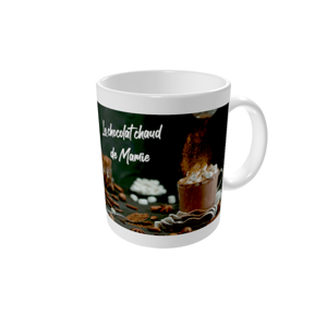 Mug personnalisé — Recette sur fond ardoise