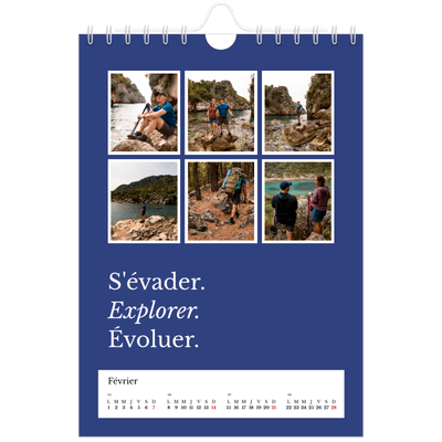 Calendrier photo A5 — Terre éditoriale [Février]