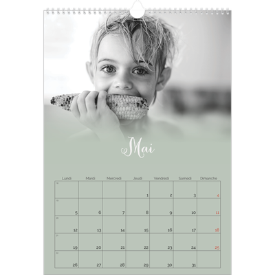 A3 Calendrier annuel — Fondu argile [couverture]