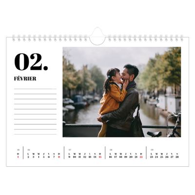 Calendrier photo A4 — Sérif et moments [Février]