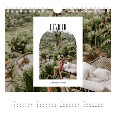 Calendriers annuels carré — L'arche ouverte [Février]