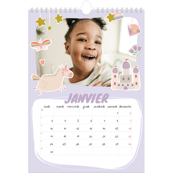 Calendrier photo A4 — Licorne magique