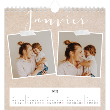 Calendrier photo carré — Calendrier-album