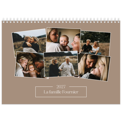 Calendrier photo A4 double (30 x 40 cm) — Souvenirs artisanaux [couverture]