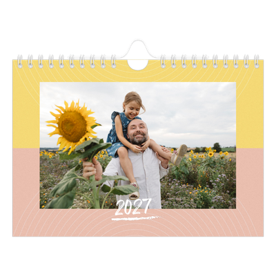 Calendrier photo A5 — Papier peint acidulé [couverture]