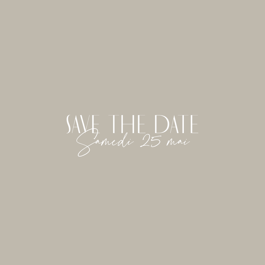 Save the date — Correspondance parfaite